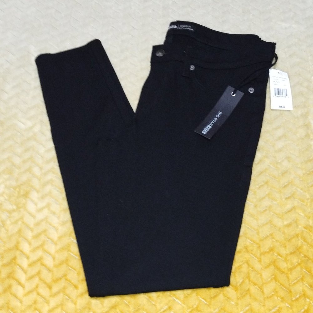 Women's Big Star 1974 Stretch Black Colette Mid-rise Leggings Sz 31 $98.00. NWT.